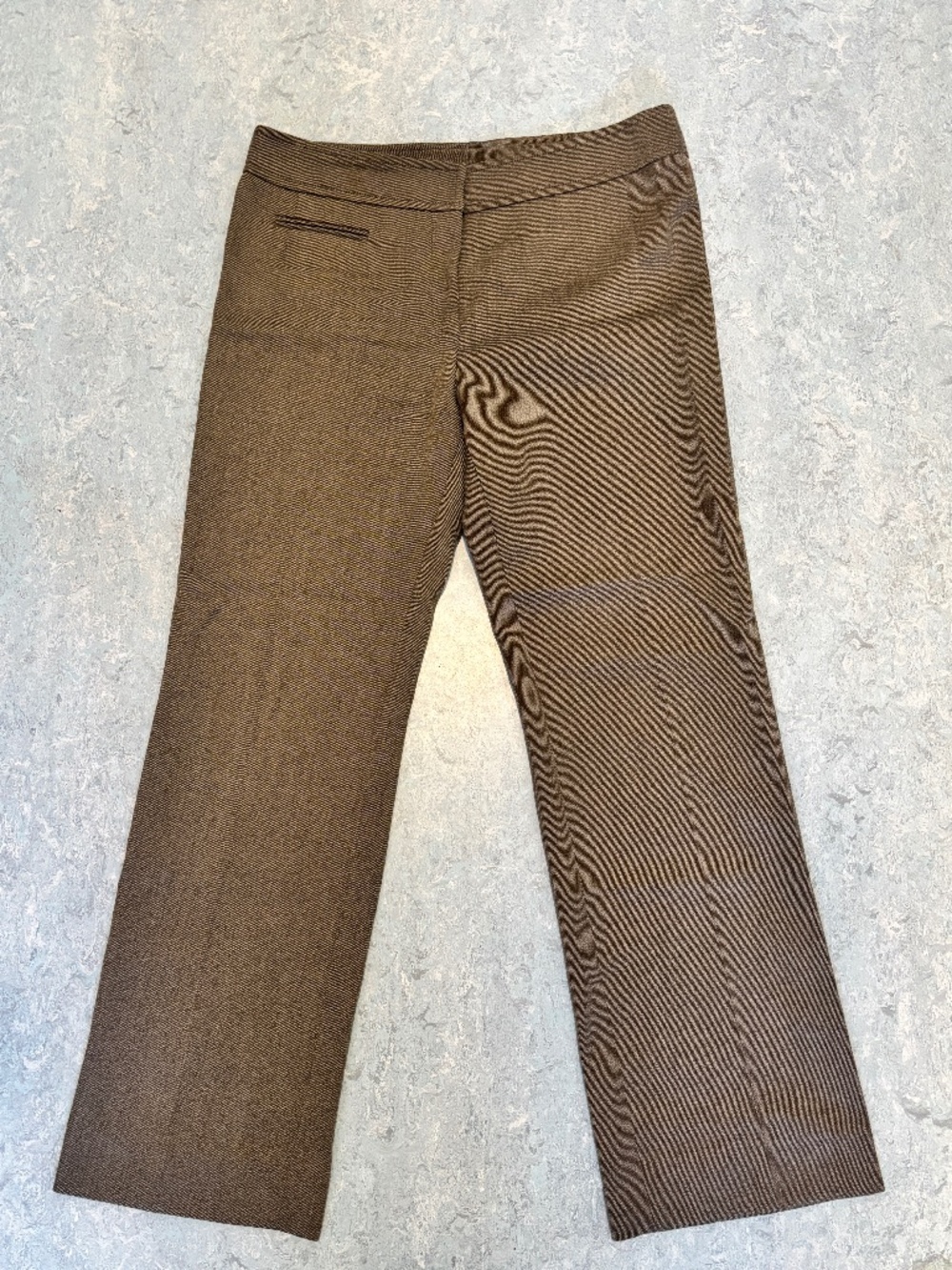 Akris Brown Straight Leg Dress Pants Size 6